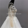 Women Long Sleeves Beading lace aline A Line a-line customizable wedding dress